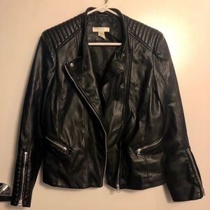 Faux leather moto jacket ON HOLD! NOT FOR SALE